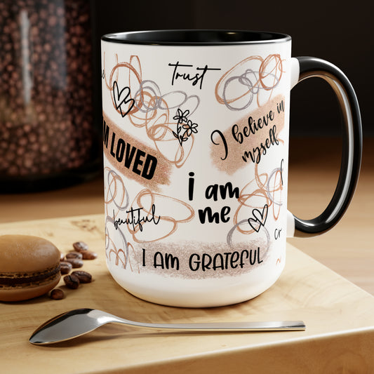 Affirmations Coffee Mugs, 15oz