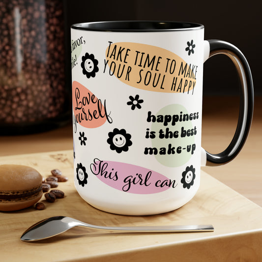 Self-Love Coffee Mugs, 15oz